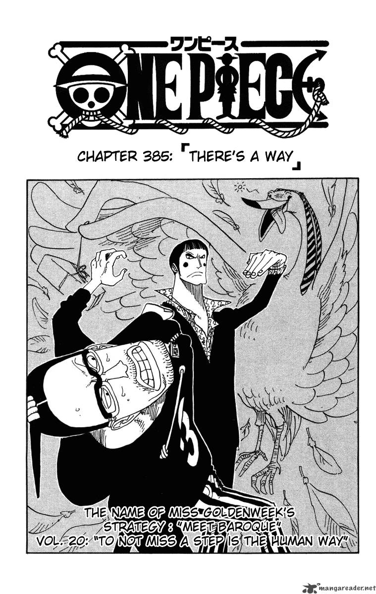 One Piece Chapter 385 page 1