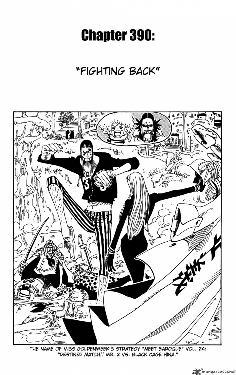 One Piece Chapter 390 page 1