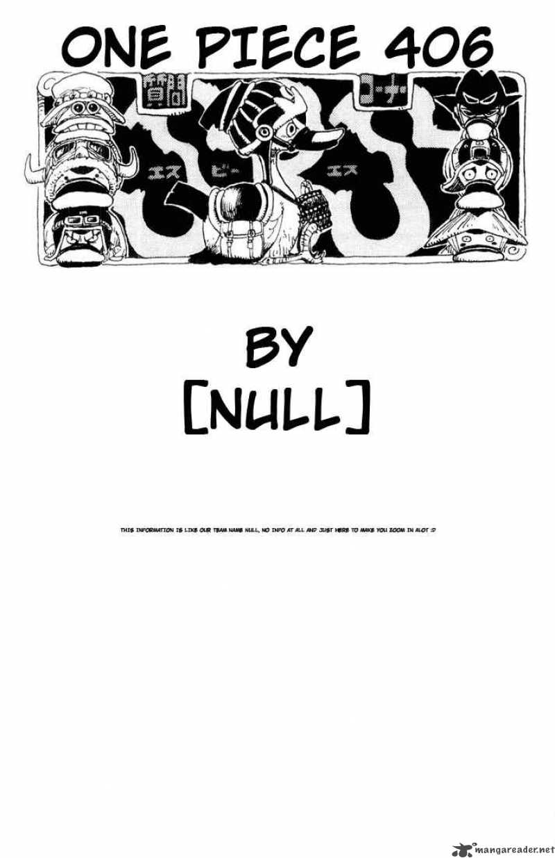 One Piece Chapter 406 page 19