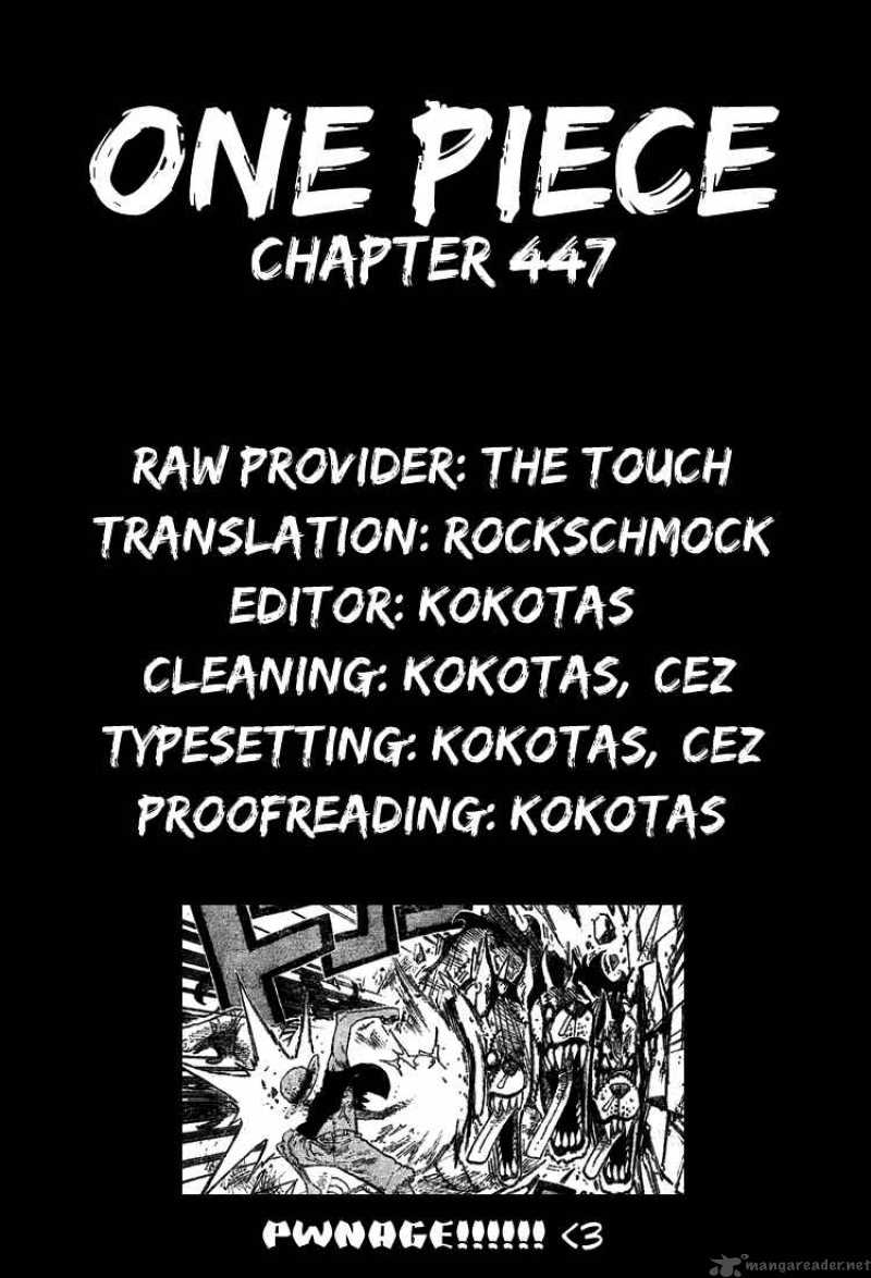 One Piece Chapter 447 page 20