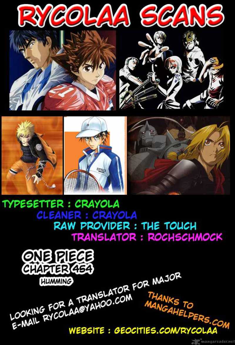 One Piece Chapter 454 page 1