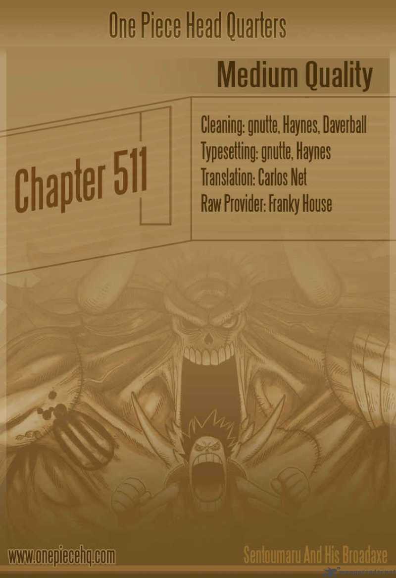 One Piece Chapter 511 page 1