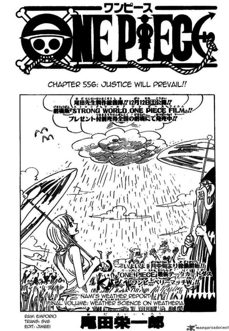One Piece Chapter 556 page 1