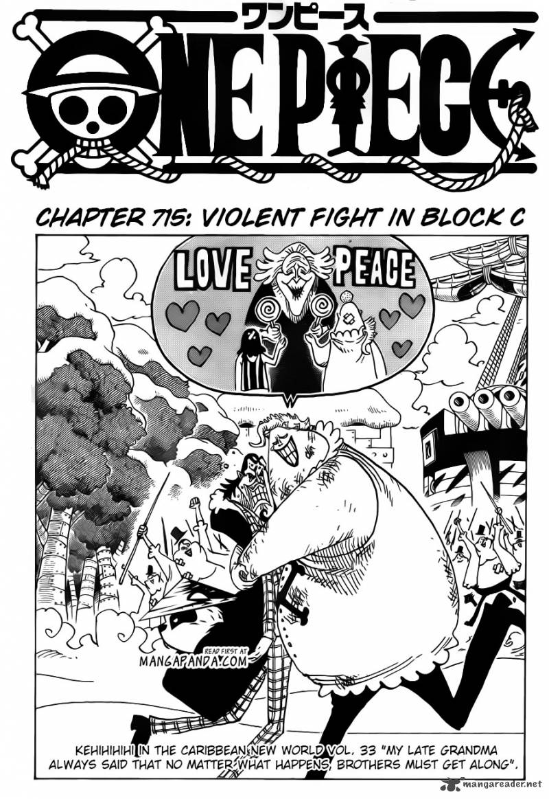 One Piece Chapter 715 page 3