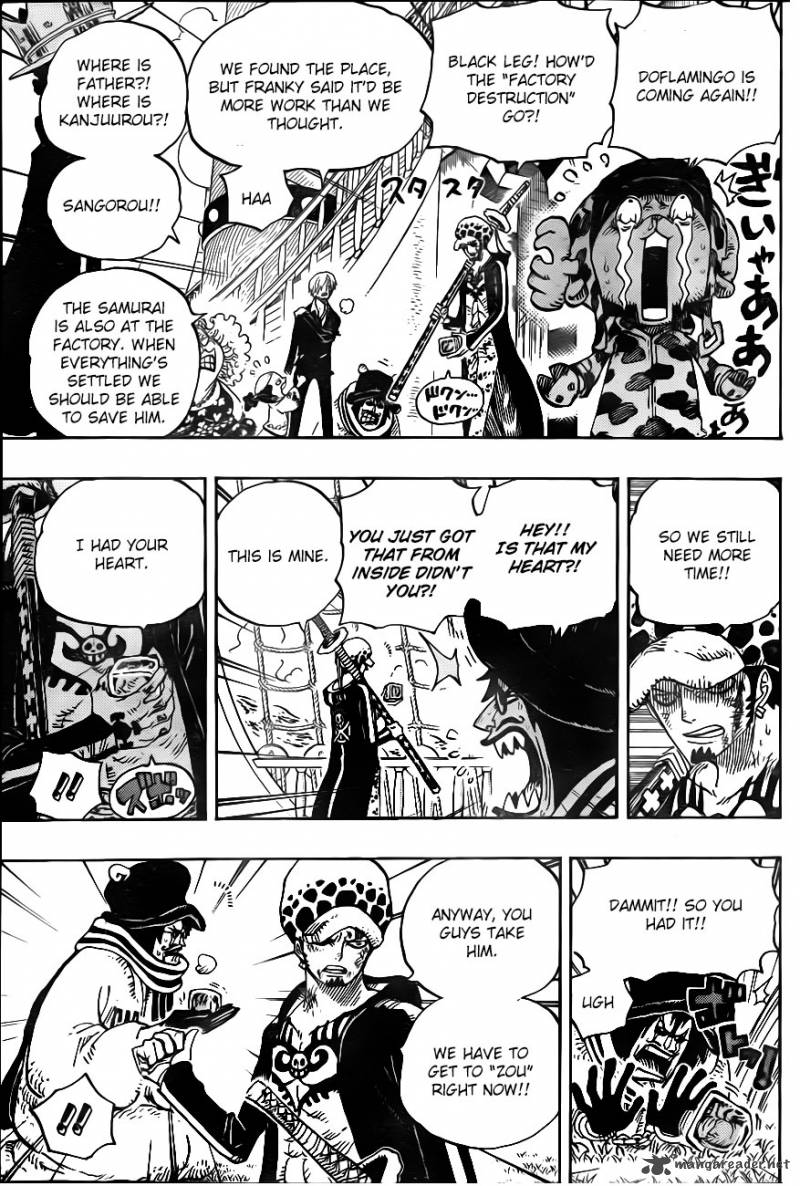 One Piece Chapter 724 page 11