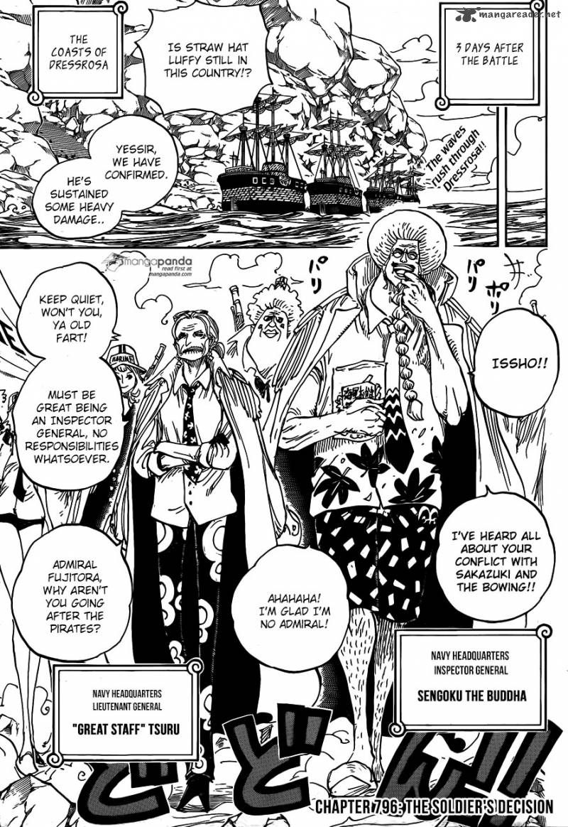 One Piece Chapter 796 page 3