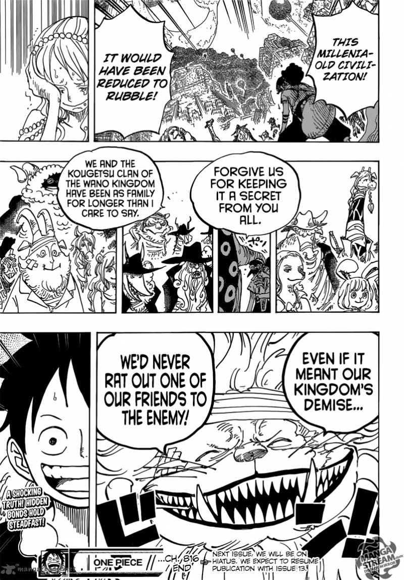 One Piece Chapter 816 page 18