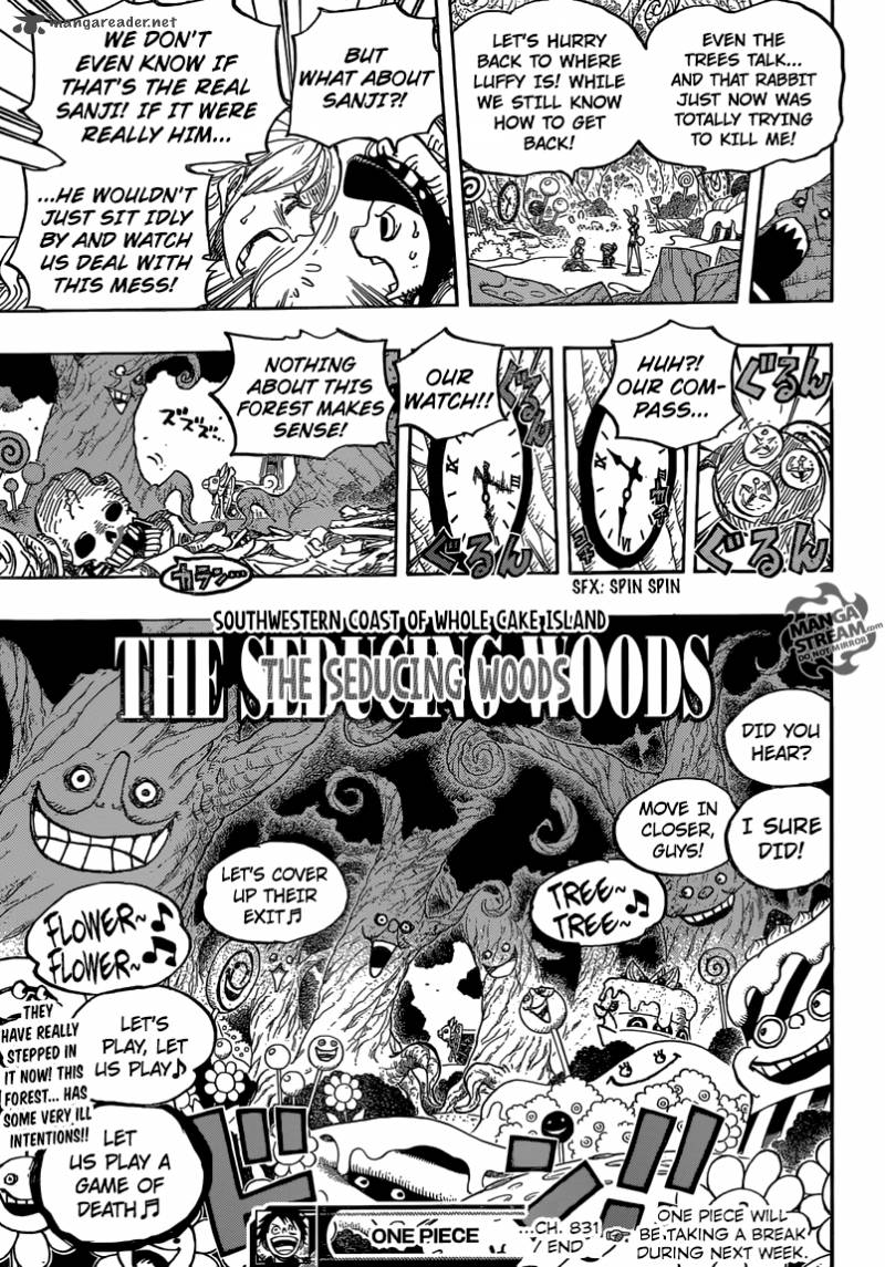 One Piece Chapter 831 page 19
