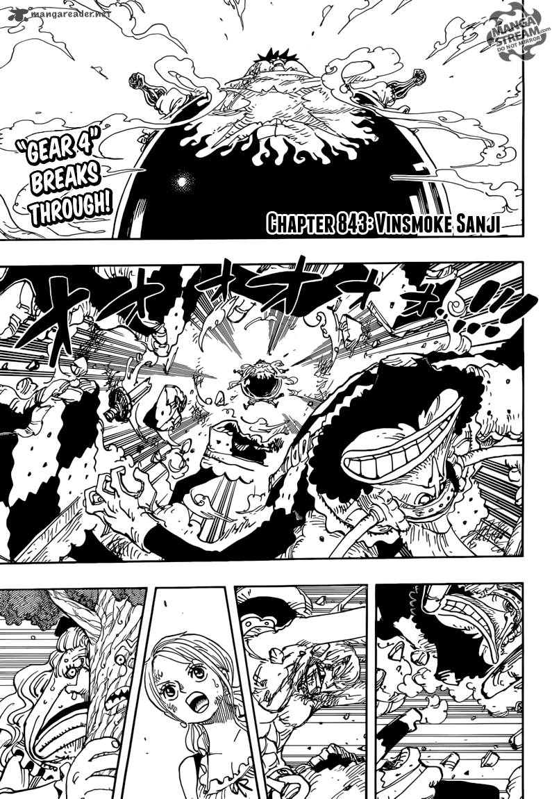 One Piece Chapter 843 page 1