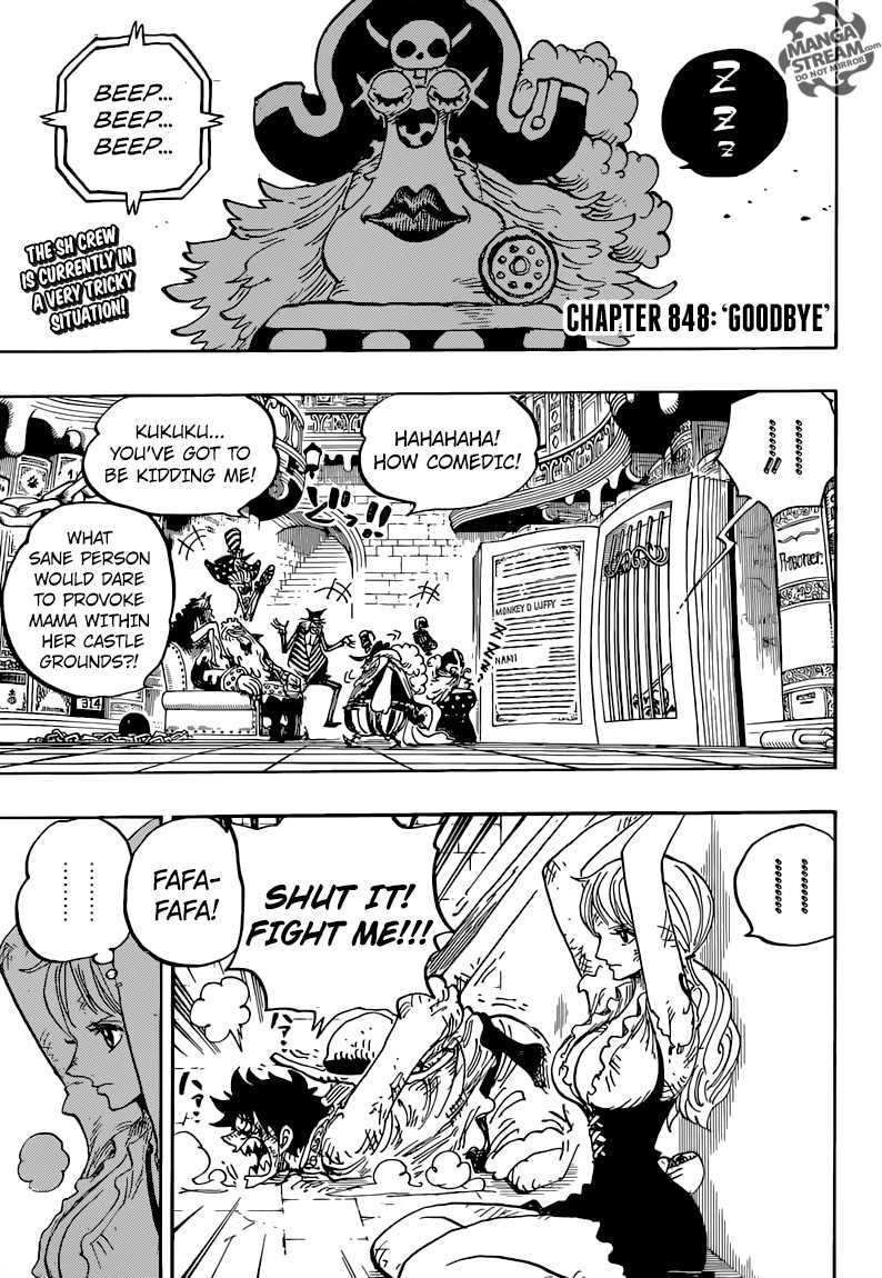 One Piece Chapter 848 page 3