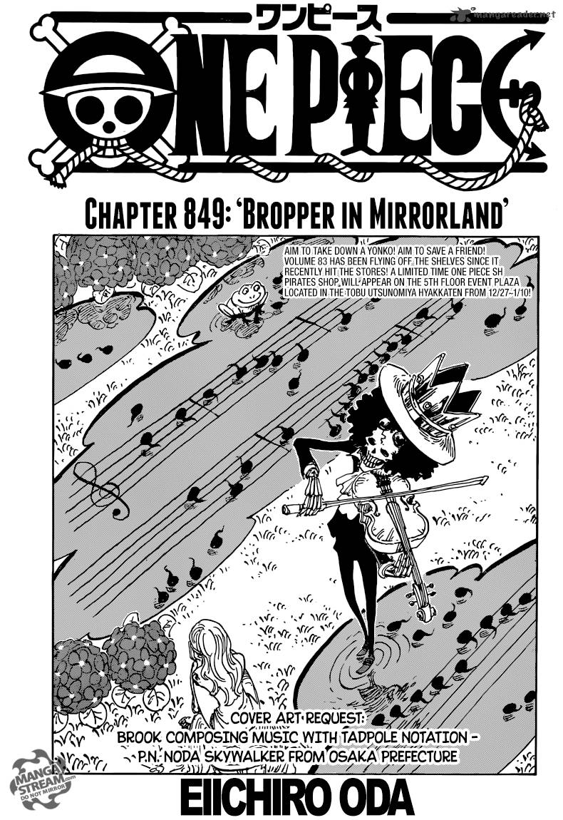 One Piece Chapter 849 page 2