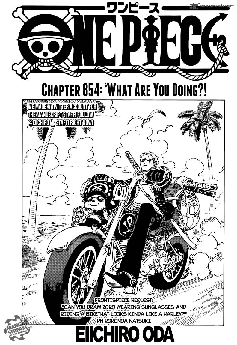One Piece Chapter 854 page 1