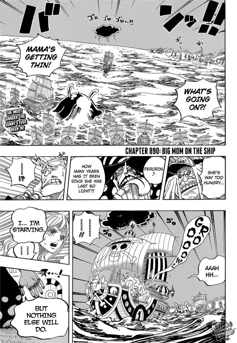 One Piece Chapter 890 page 3