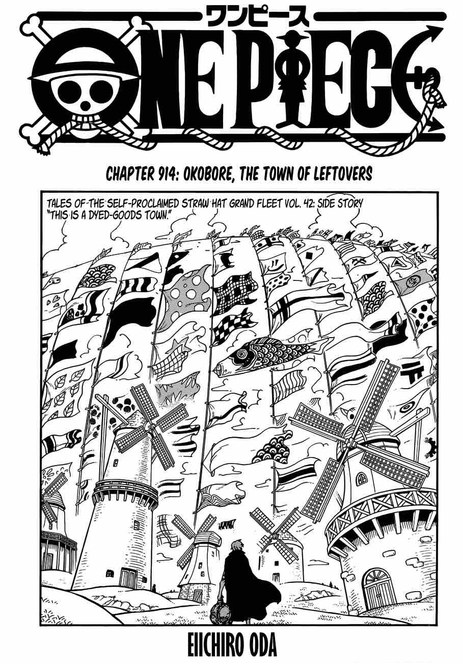 One Piece Chapter 914 page 1