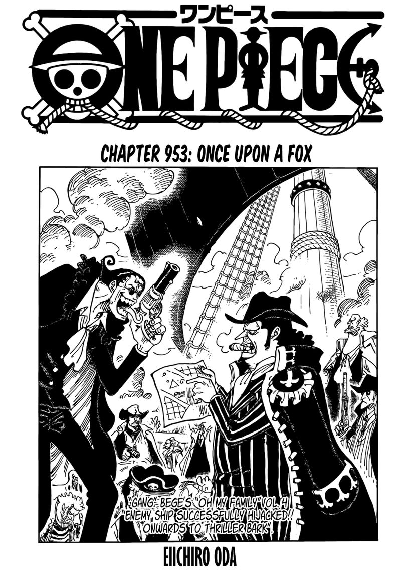 One Piece Chapter 953 page 1
