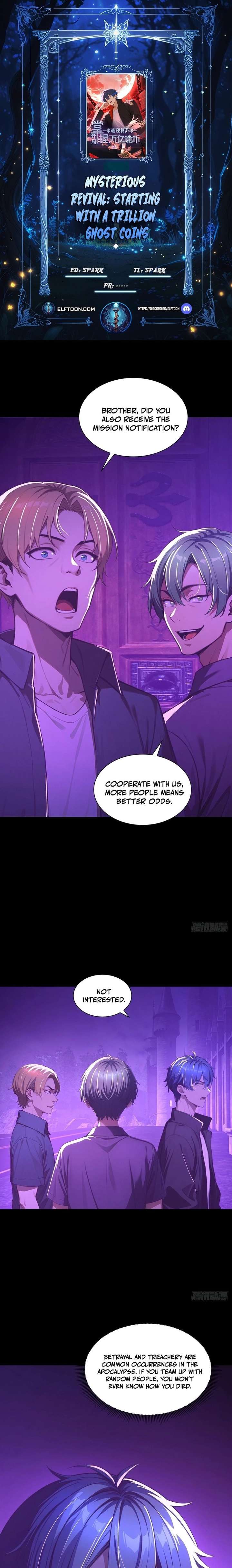 Mysterious Revival: Starting with a Trillion Ghost Coins Chapter 9 page 1