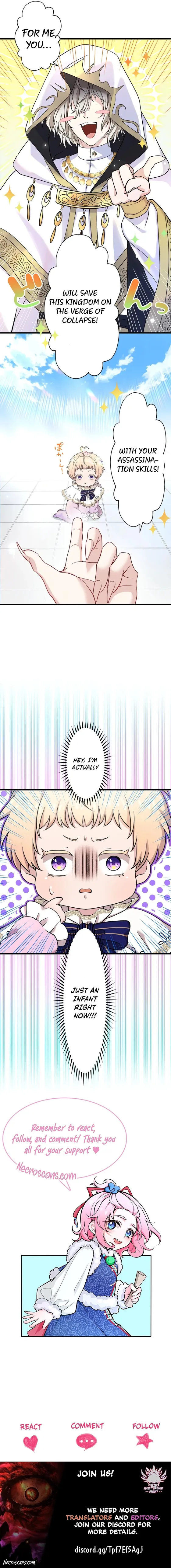 The Legendary Assassin Reincarnated as the Beloved Youngest Daughter of a Royal Family Chapter 2 page 5